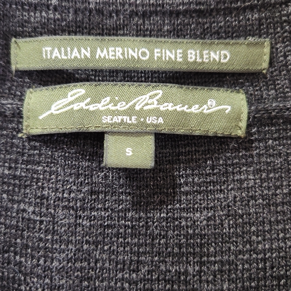 Eddie Bauer Charcoal Knit Button-Front Women's Jacket Size Small - Picture 2 of 11